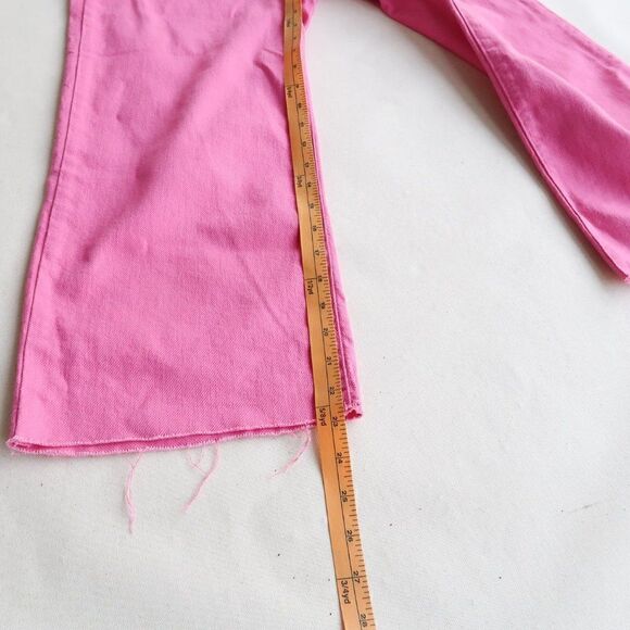 S.O.N.G. Cropped Pink Jeans Size 5 - Picture 10 of 10